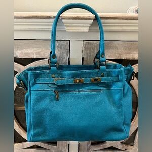 Beautiful Borse in Pelle Pebble Leather Satchel/Shoulder Bag Made in Ita…